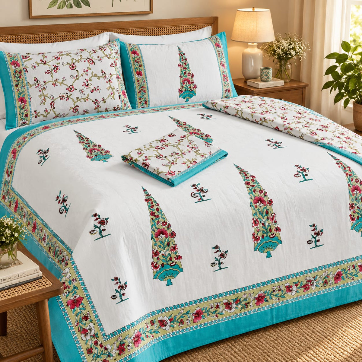 Floral Printed Bedsheet