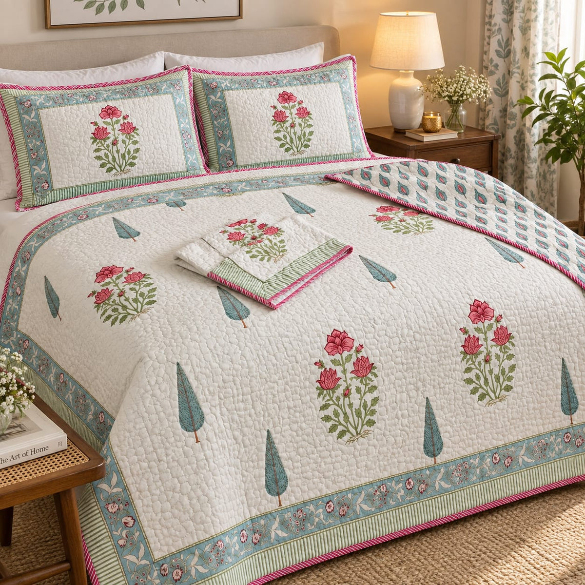 Floral  Cotton Bedsheet