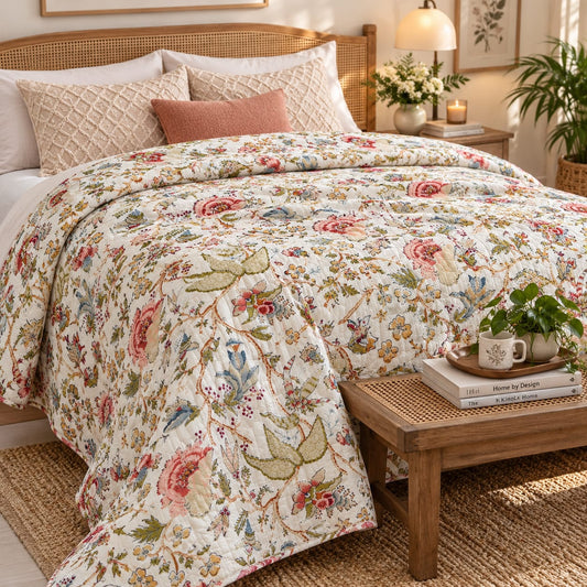 Vintage  Printed Quilt