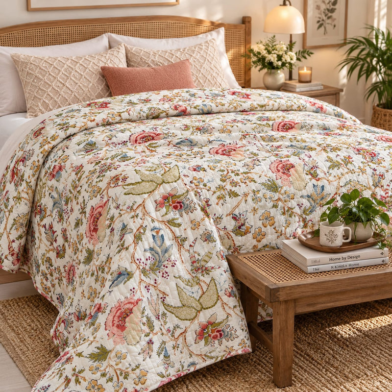 Vintage  Printed Quilt